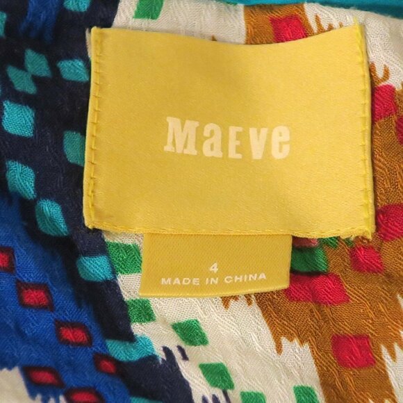 Anthropologie Maeve Topoxe Dropwaist Ikat Blouse - Picture 5 of 5